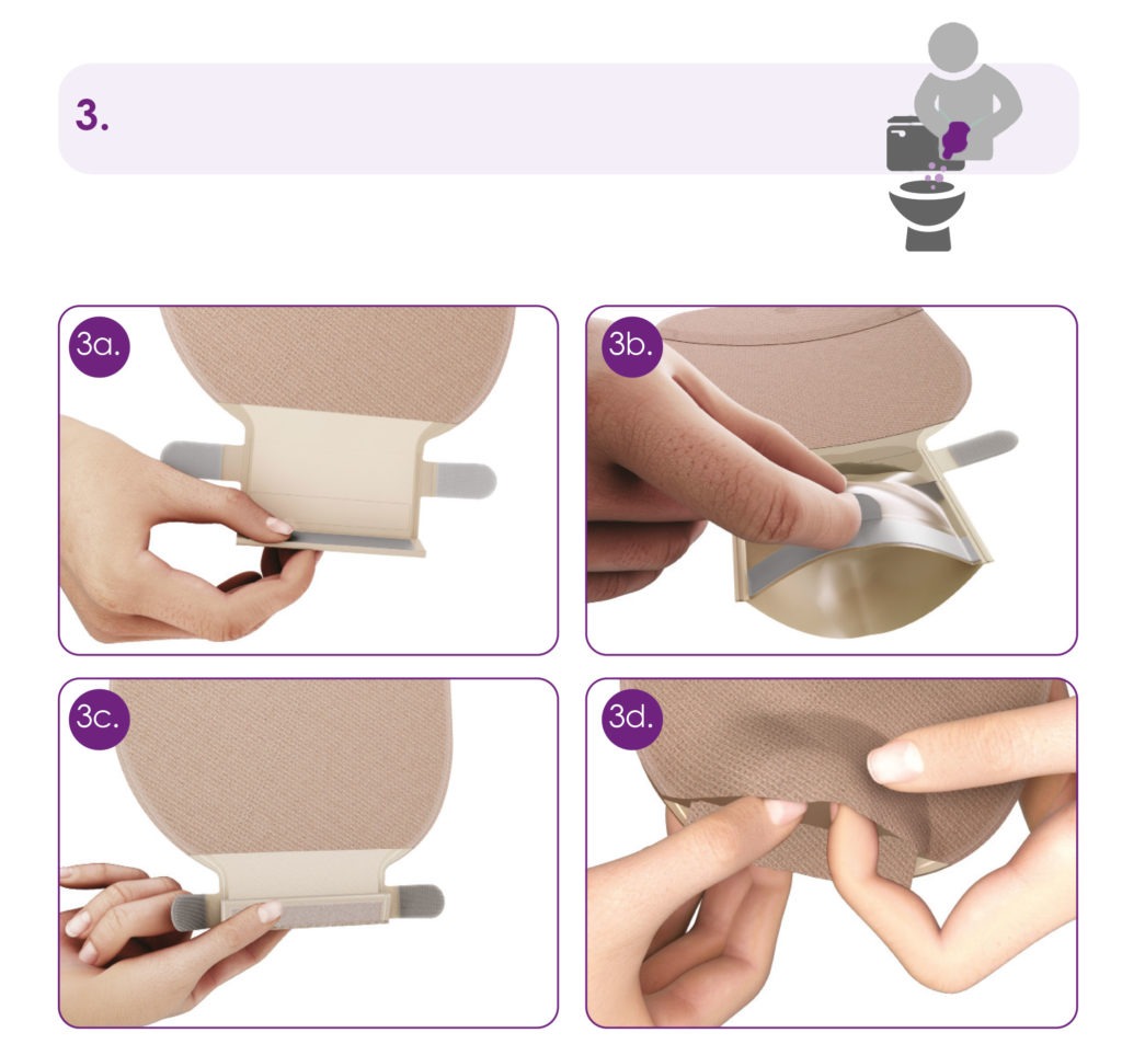 how to drain an eakin dot 1 piece pouch